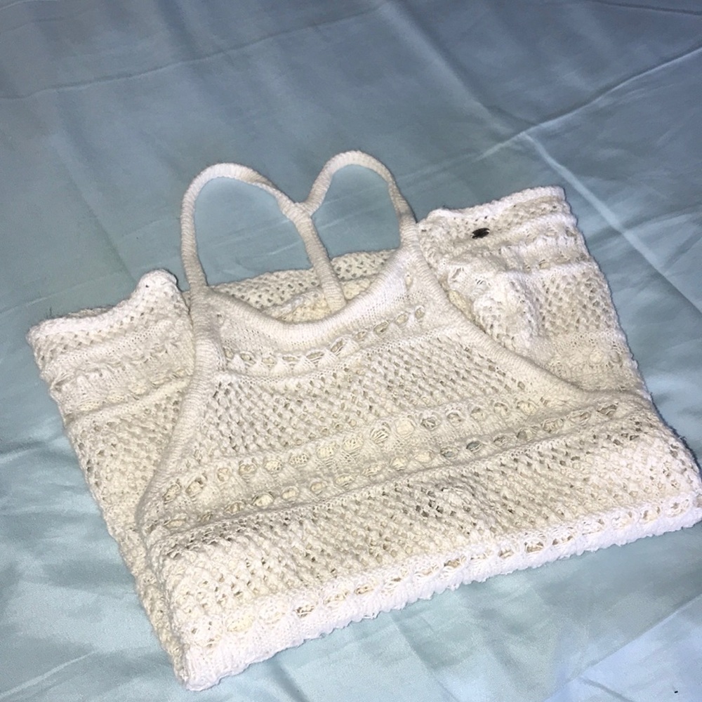 White crochet top